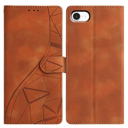 Triangles Embossed Leather Phone Case