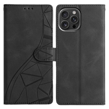 Triangles Embossed Leather Phone Case