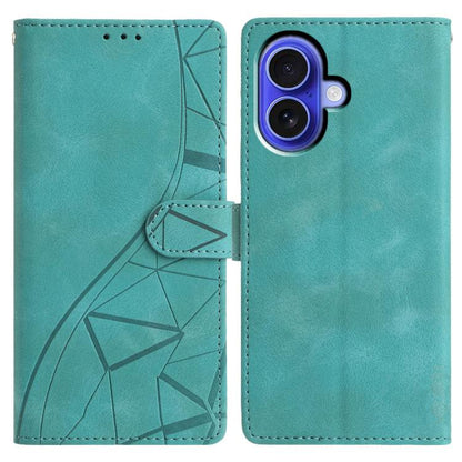 Triangles Embossed Leather Phone Case