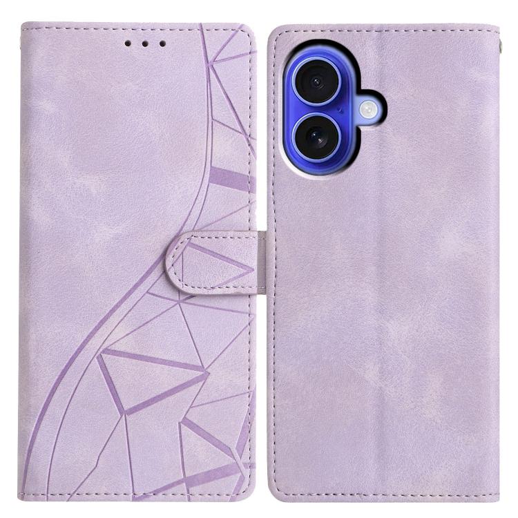 Triangles Embossed Leather Phone Case