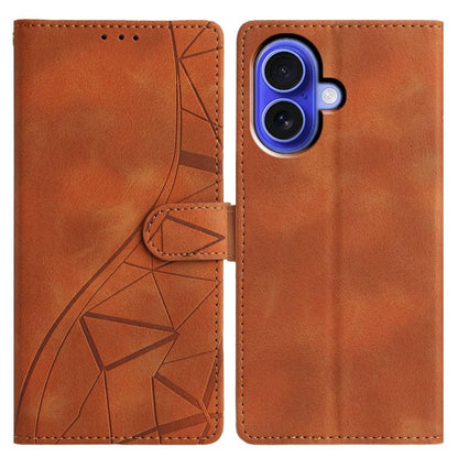 Triangles Embossed Leather Phone Case