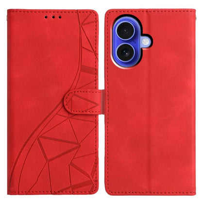 Triangles Embossed Leather Phone Case