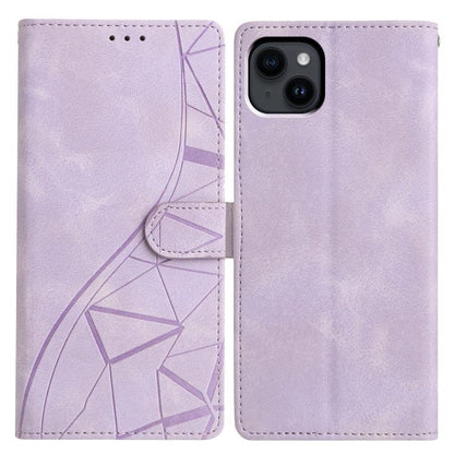 Triangles Embossed Leather Phone Case
