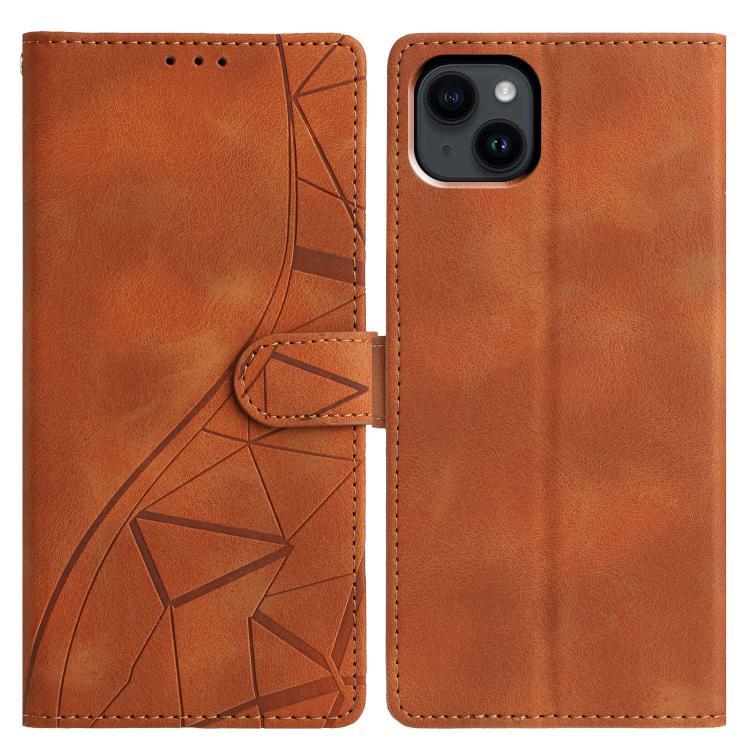 Triangles Embossed Leather Phone Case