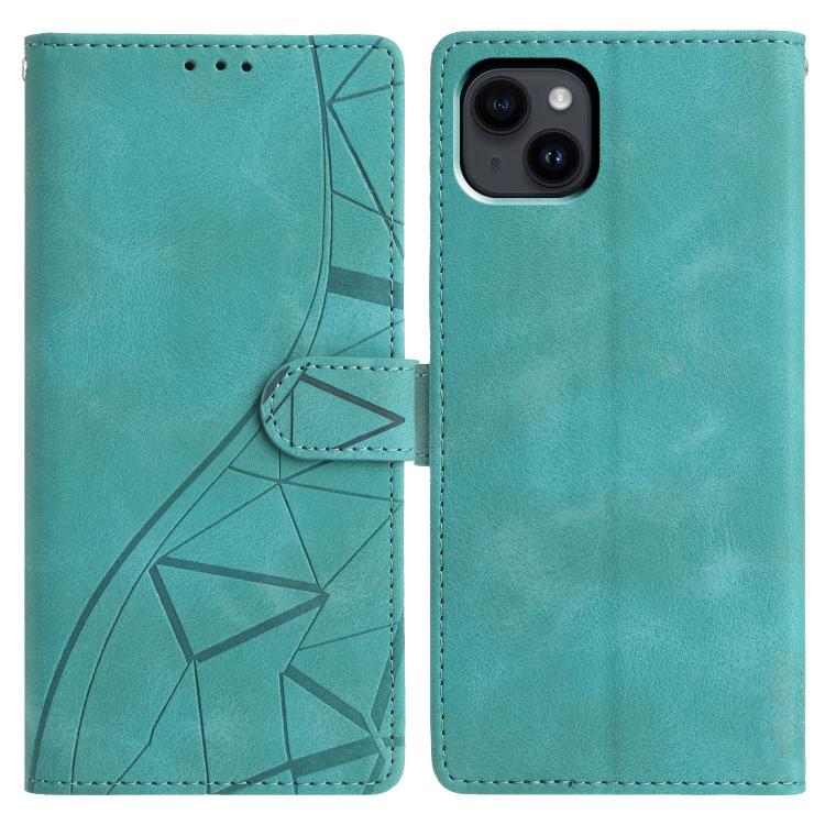 Triangles Embossed Leather Phone Case