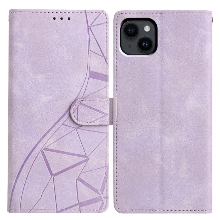 Triangles Embossed Leather Phone Case