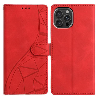 Triangles Embossed Leather Phone Case