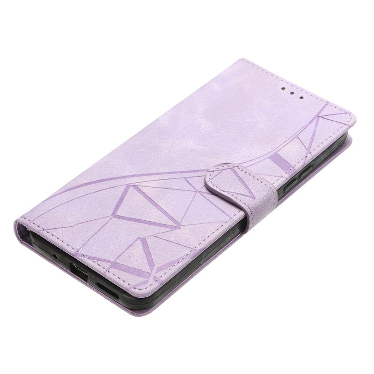 Triangles Embossed Leather Phone Case