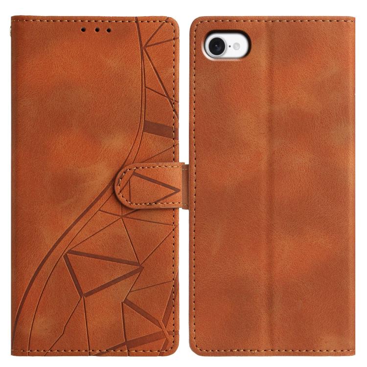 Triangles Embossed Leather Phone Case