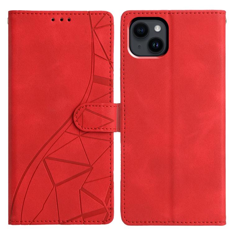 Triangles Embossed Leather Phone Case