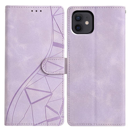 Triangles Embossed Leather Phone Case