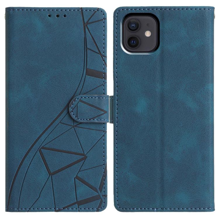 Triangles Embossed Leather Phone Case