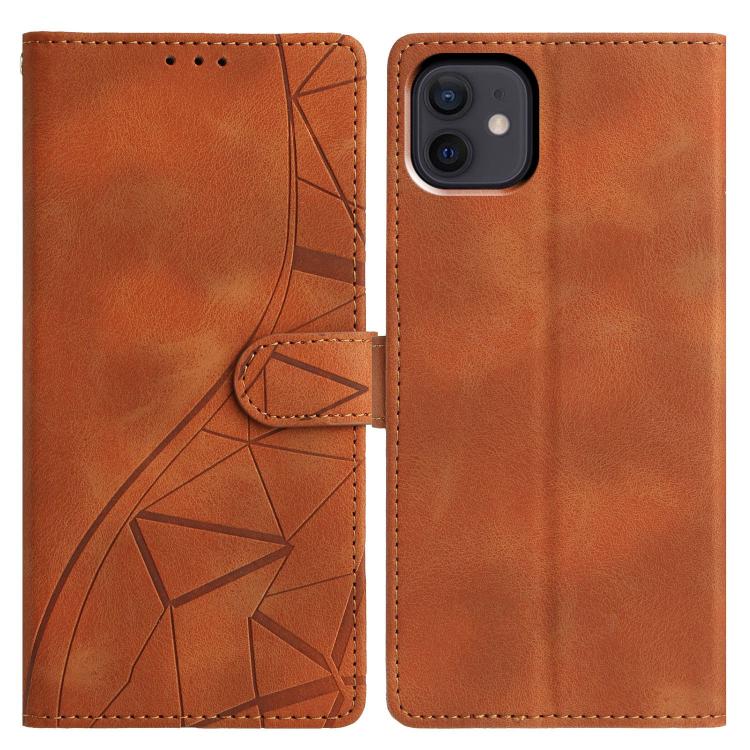 Triangles Embossed Leather Phone Case