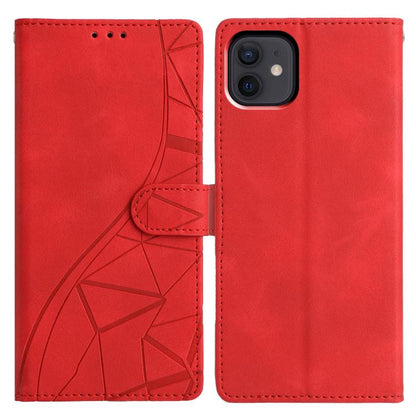 Triangles Embossed Leather Phone Case