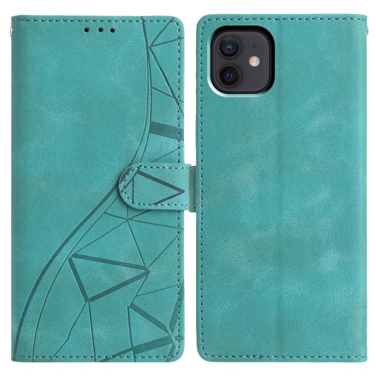 Triangles Embossed Leather Phone Case