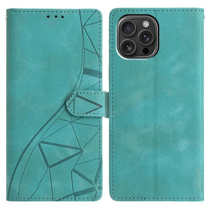 Triangles Embossed Leather Phone Case