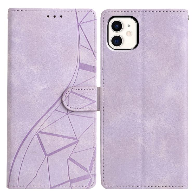 Triangles Embossed Leather Phone Case