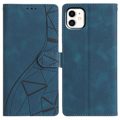 Triangles Embossed Leather Phone Case