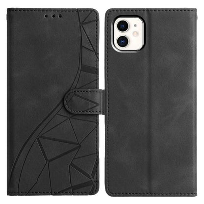 Triangles Embossed Leather Phone Case