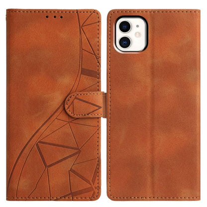 Triangles Embossed Leather Phone Case