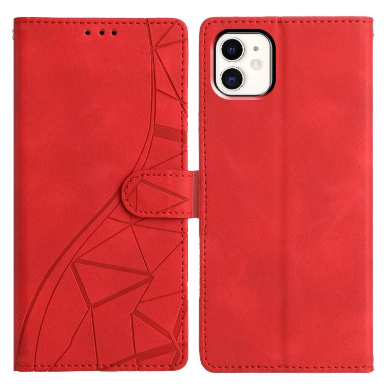 Triangles Embossed Leather Phone Case