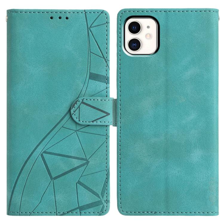 Triangles Embossed Leather Phone Case