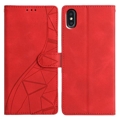 Triangles Embossed Leather Phone Case