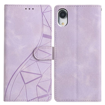 Triangles Embossed Leather Phone Case