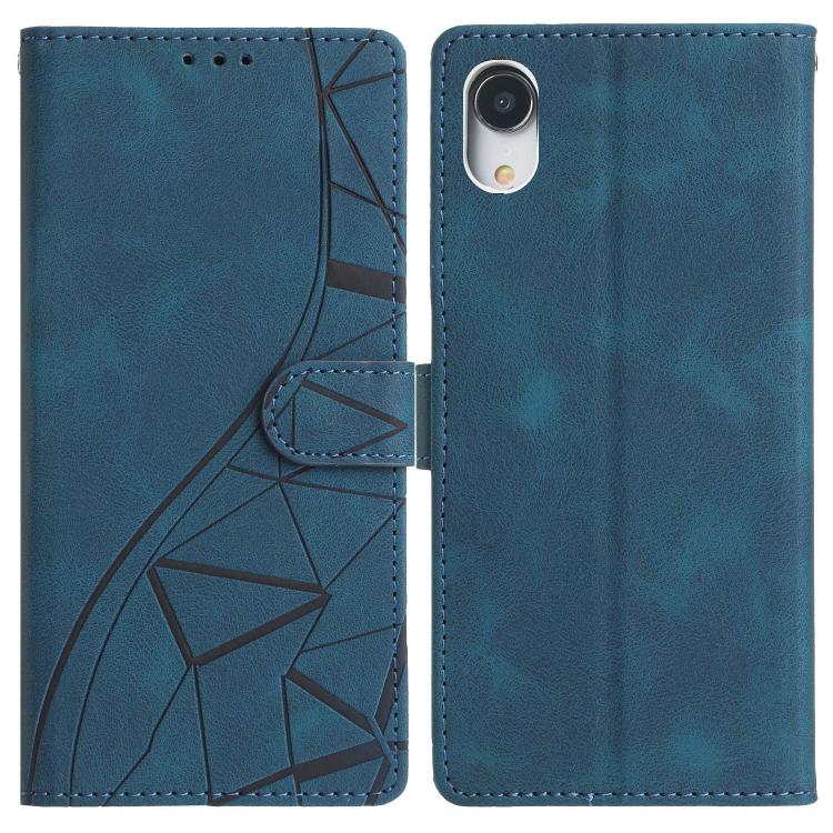 Triangles Embossed Leather Phone Case