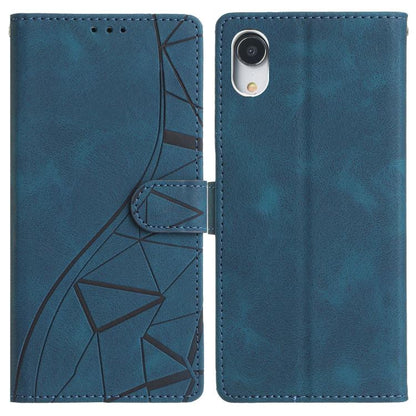 Triangles Embossed Leather Phone Case