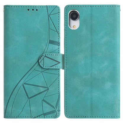 Triangles Embossed Leather Phone Case