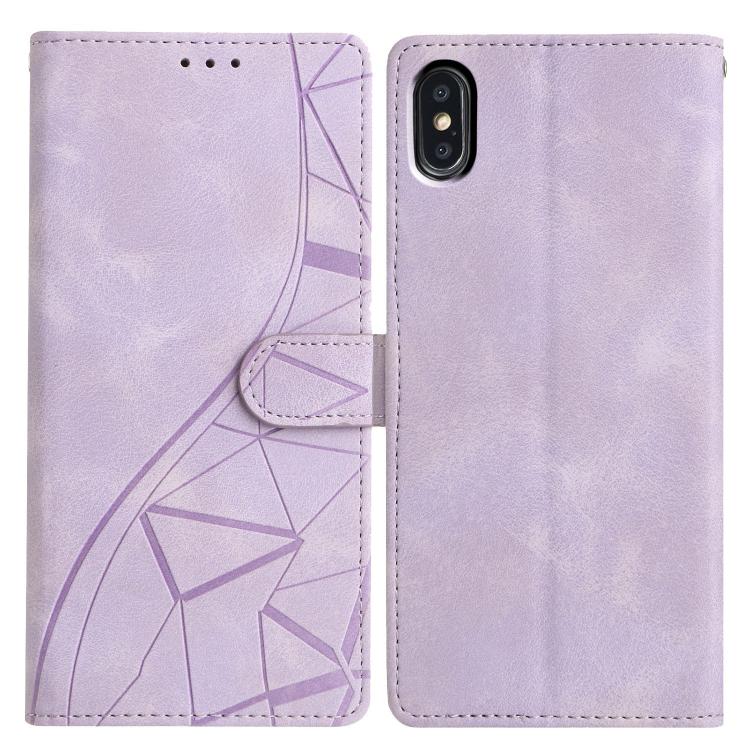 Triangles Embossed Leather Phone Case