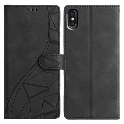 Triangles Embossed Leather Phone Case