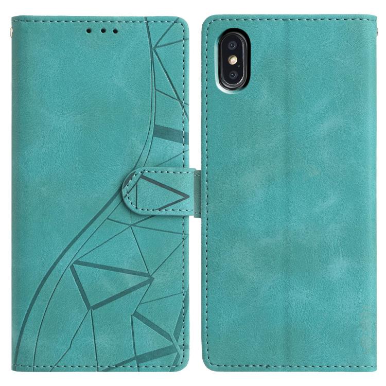 Triangles Embossed Leather Phone Case