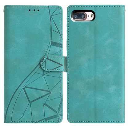 Triangles Embossed Leather Phone Case