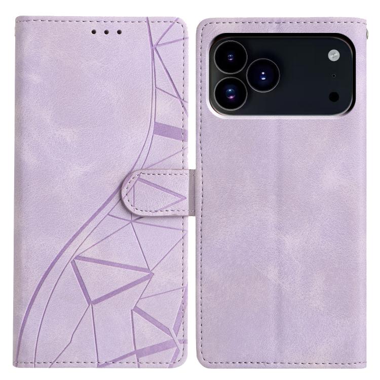 Triangles Embossed Leather Phone Case