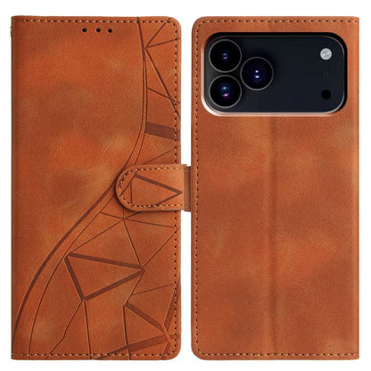 Triangles Embossed Leather Phone Case