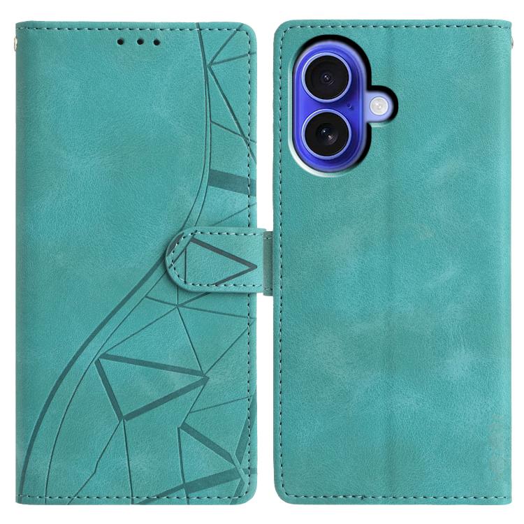 Triangles Embossed Leather Phone Case