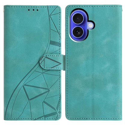 Triangles Embossed Leather Phone Case