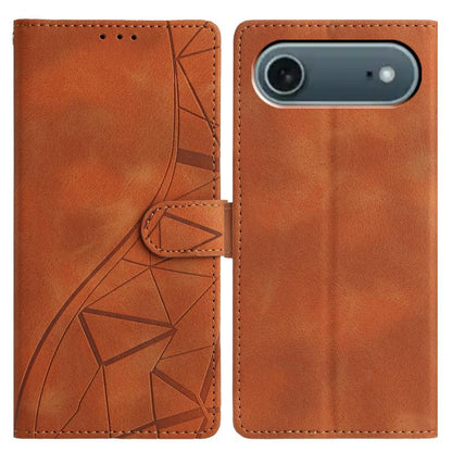 Triangles Embossed Leather Phone Case