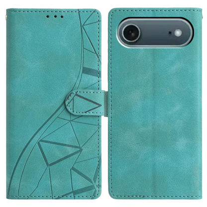 Triangles Embossed Leather Phone Case