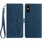 Skin Feel Embossed Feather Leather Phone Case, For iPhone XR, For iPhone XS Max, For iPhone 8 Plus / 7 Plus