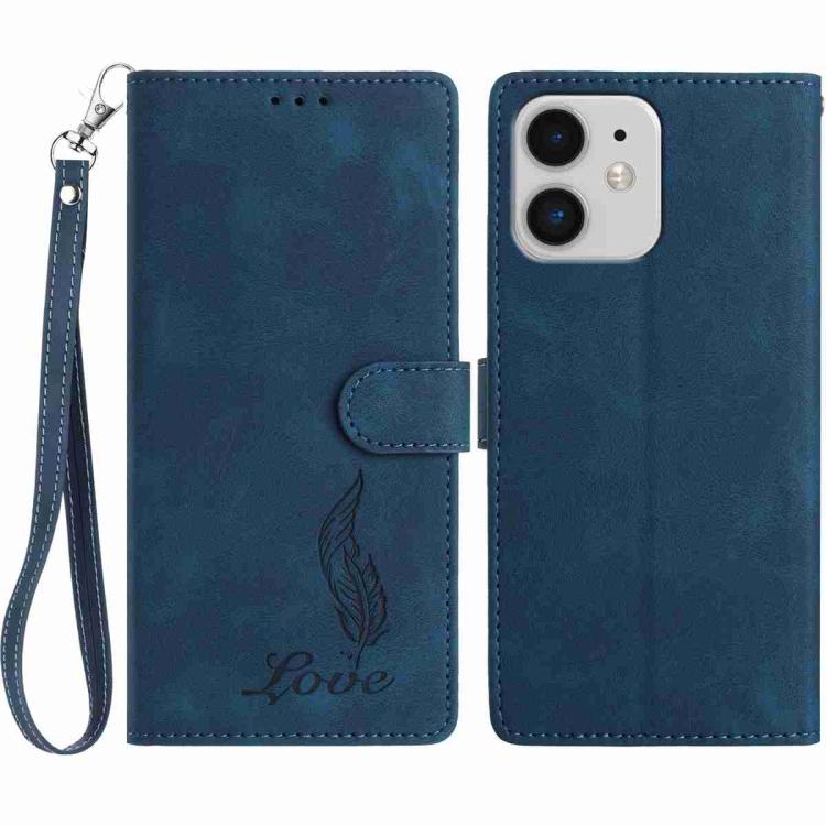 Skin Feel Embossed Feather Leather Phone Case, For iPhone 11, For iPhone 11 Pro, For iPhone XS / X