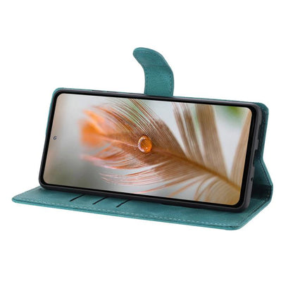Skin Feel Embossed Feather Leather Phone Case, For iPhone 15, For iPhone 14 Plus, For iPhone 14