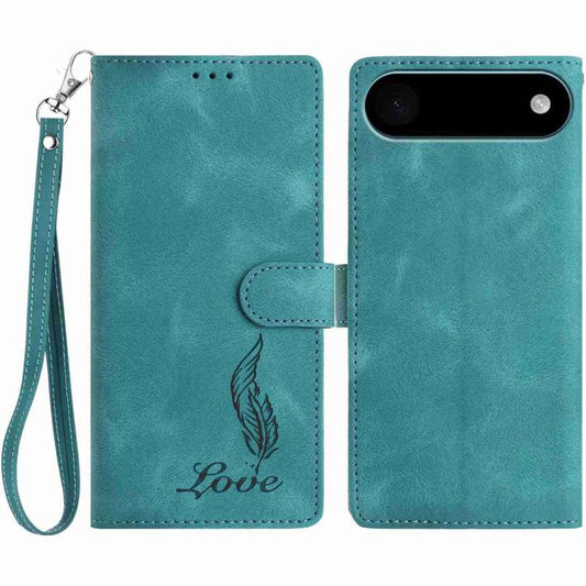 Skin Feel Embossed Feather Leather Phone Case