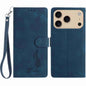 Skin Feel Embossed Feather Leather Phone Case