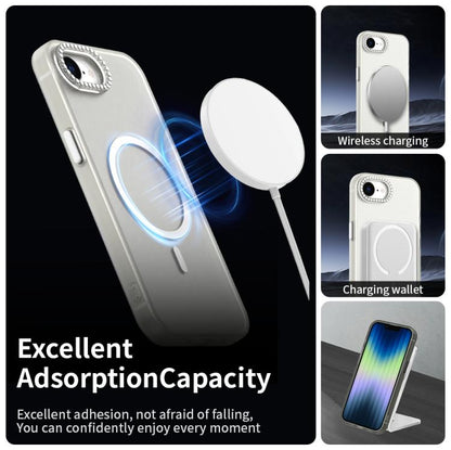 Candy Diamond Magsafe Frosted PC Hybrid TPU Phone Case, For iPhone 16e, For iPhone 16 Pro, For iPhone 15 Pro Max, For iPhone 15 Pro