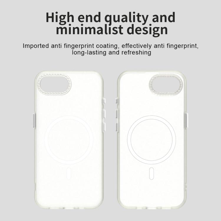 Candy Diamond Magsafe Frosted PC Hybrid TPU Phone Case, For iPhone 16e, For iPhone 16 Pro, For iPhone 15 Pro Max, For iPhone 15 Pro