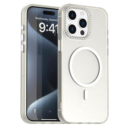 Candy Diamond Magsafe Frosted PC Hybrid TPU Phone Case, For iPhone 16e, For iPhone 16 Pro, For iPhone 15 Pro Max, For iPhone 15 Pro