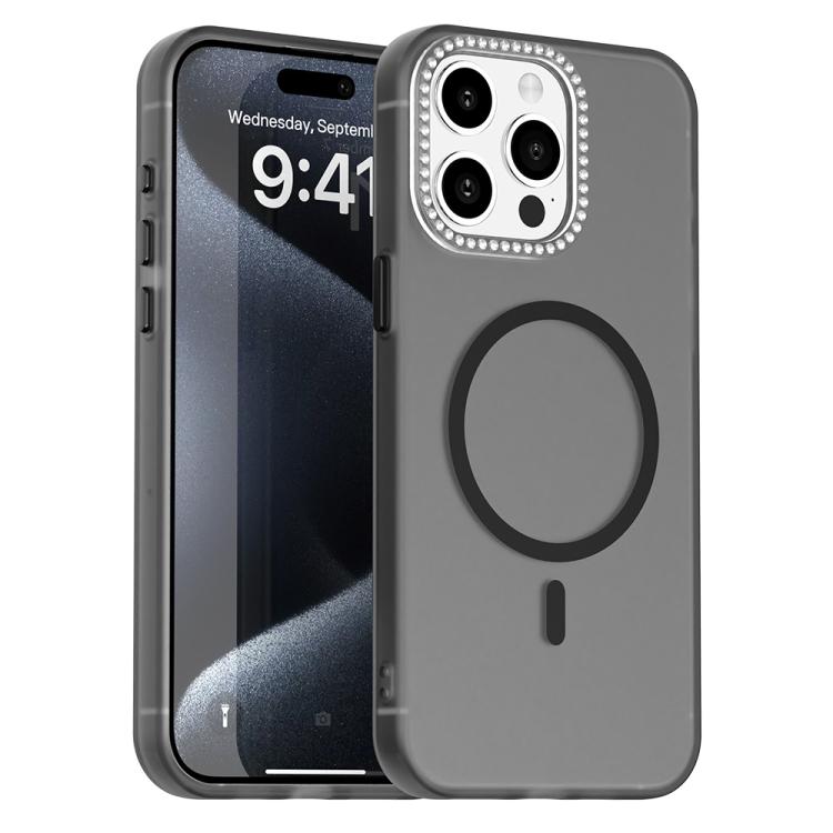 Candy Diamond Magsafe Frosted PC Hybrid TPU Phone Case, For iPhone 16e, For iPhone 16 Pro, For iPhone 15 Pro Max, For iPhone 15 Pro